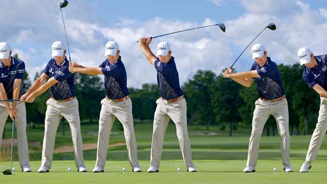 Movimiento swing golf