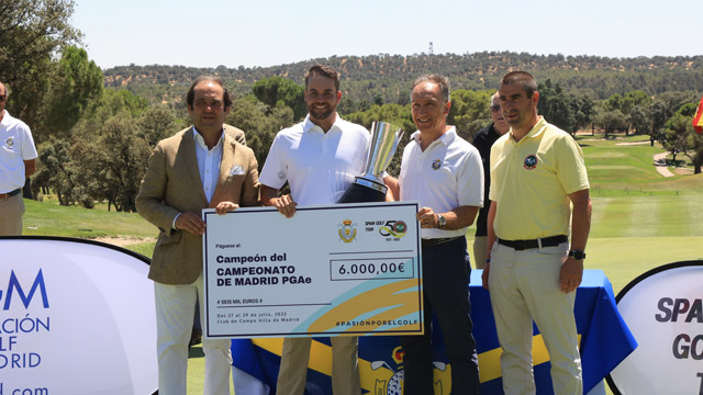 Antonio Hortal se adjudica el Campeonato de Madrid de Profesionales PGAe con autoridad