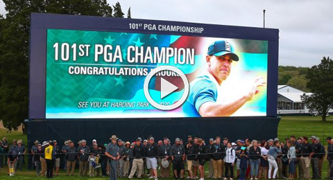 Los 10 mejores golpes del final del PGA Championship