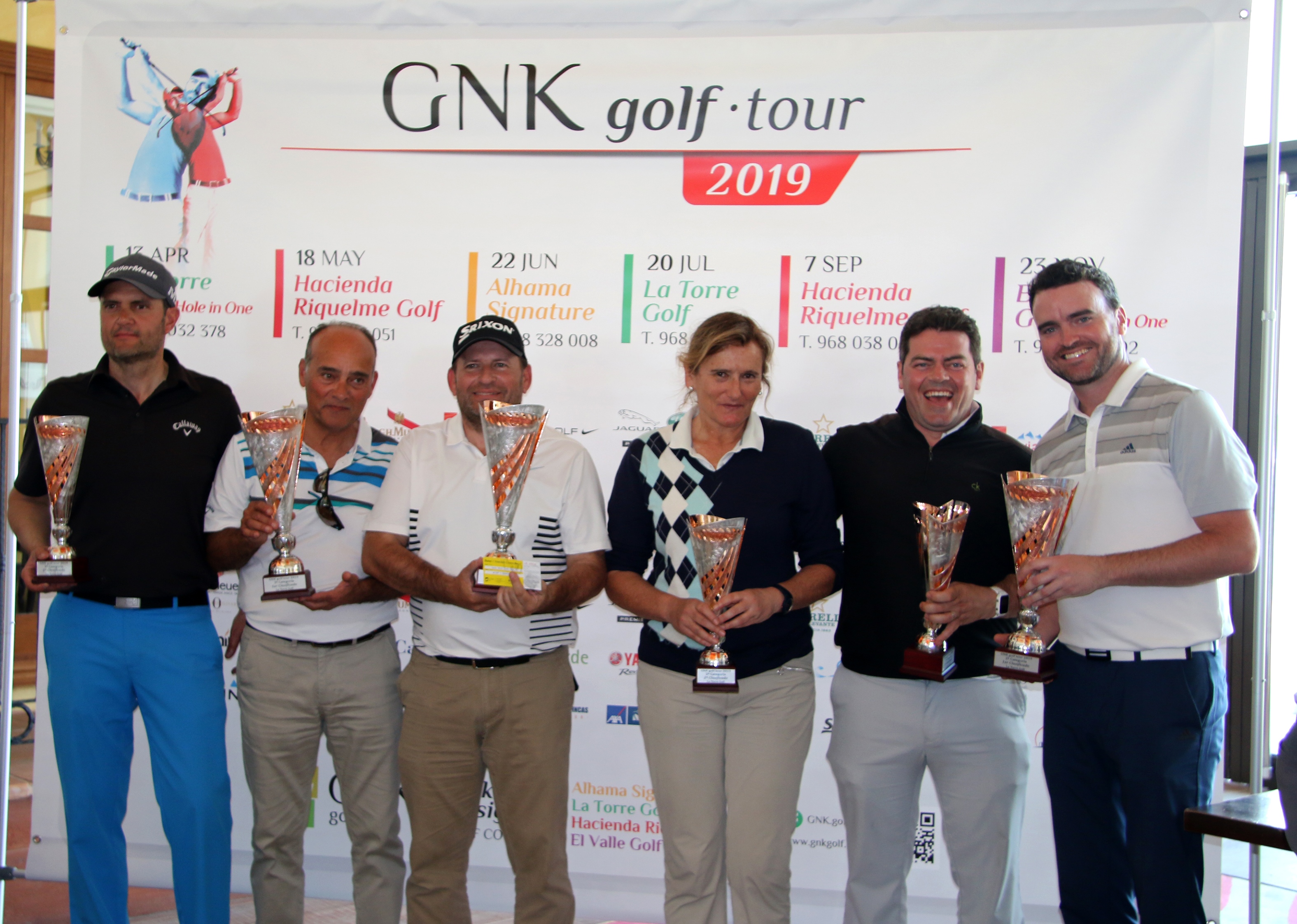 Ganadores primera prueba Circuito GNK Golf Tour 2019