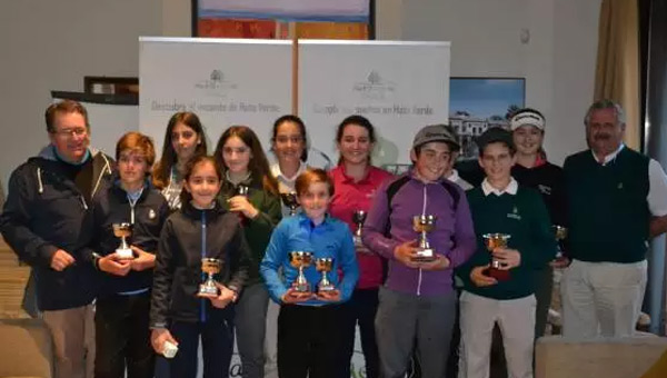 Ganadores de la competición de menores de Andalucía en Hato Verde