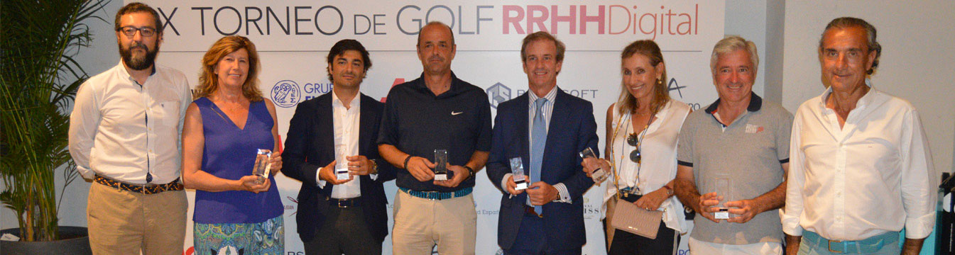 Entrega de premios Avituallamiento IX TOrneo Golf RRHH Digital 2018