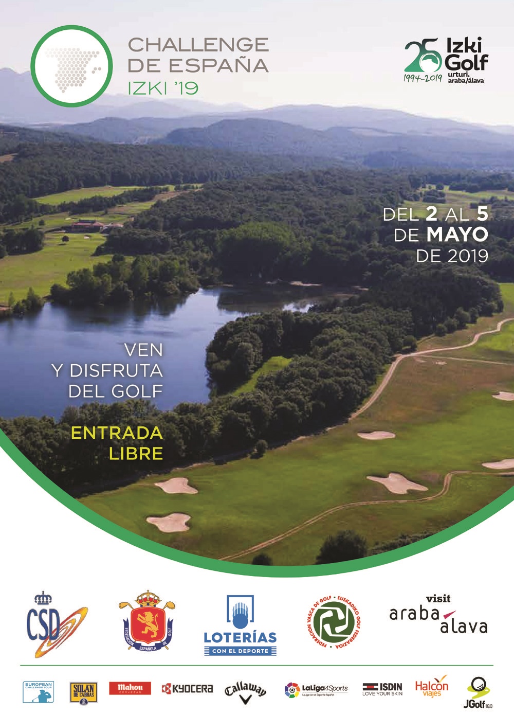 Cartel Challenge España Izki Golf 2019