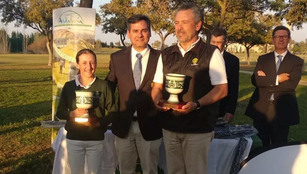 Juan Soler y Cristina Albertazzi, Campeones de Andalucía de Pitch and Putt en La Cartuja