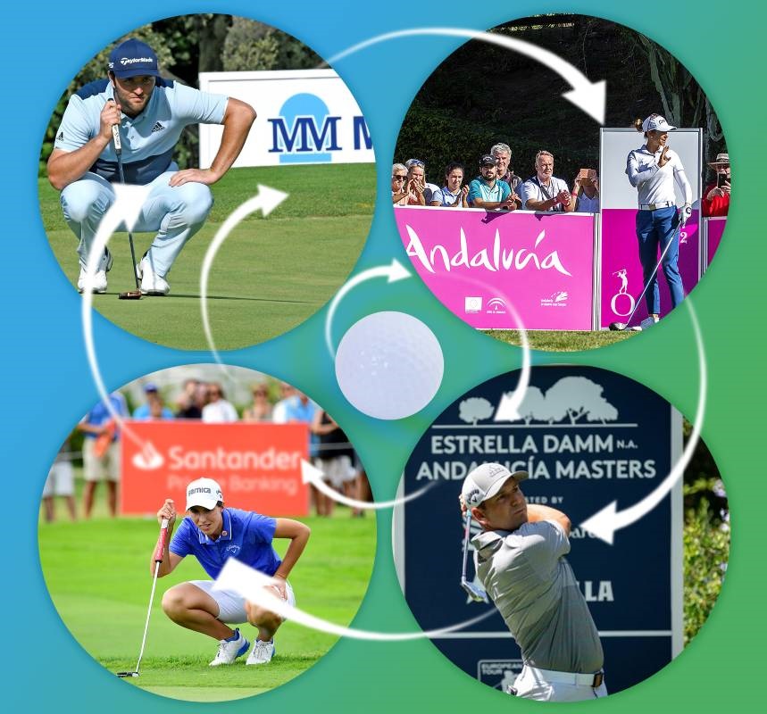 Jugadores españoles más reconocidos golf