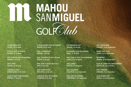 Cartel Mahou San Miguel Golf Club