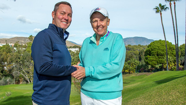 Mike Whan y Marta Figueras Dotti acuerdo golf femenino 2020