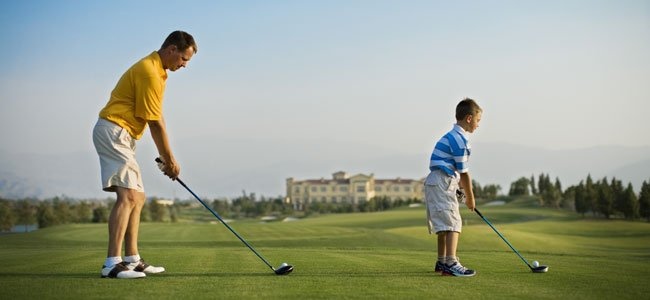 Padres e hijos golf