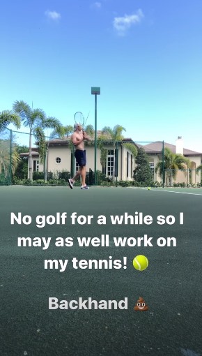 Entrenamiento tenis Rory McIlroy 2020