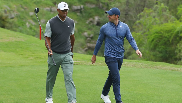 Tiger Woods y Rory McIlroy eliminatoria WGC-Dell Technologies Match Play 2019