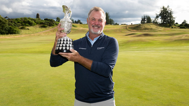 Jerry Kelly, flamant campió del Sènior Open, posa rumb a Vilamoura