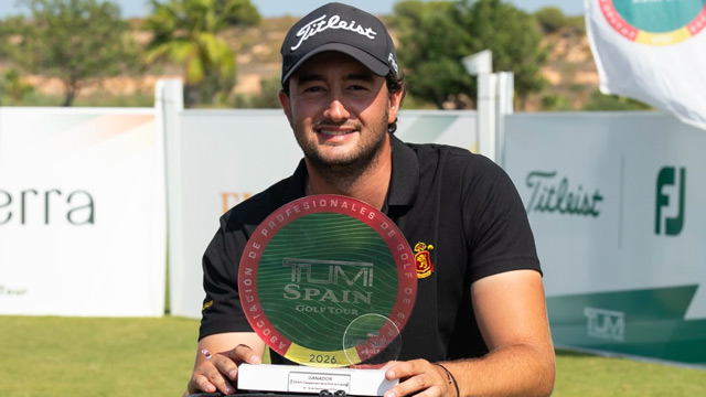 Carlos Abril, con récord del campo (63), gana el Campeonato de la PGA de España