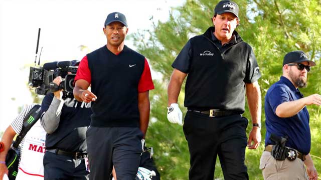 Woods y Mickelson: un cara a cara solidario