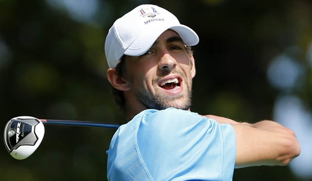 Phelps se deja 'pescar' por las redes del golf