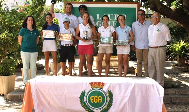 Casto Gómez y Sara Navarro, ganadores en Lauro Golf