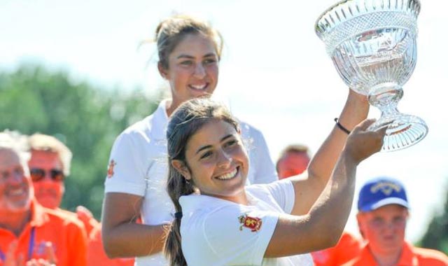 El golf femenino español deslumbra en Escocia con tres semifinalista