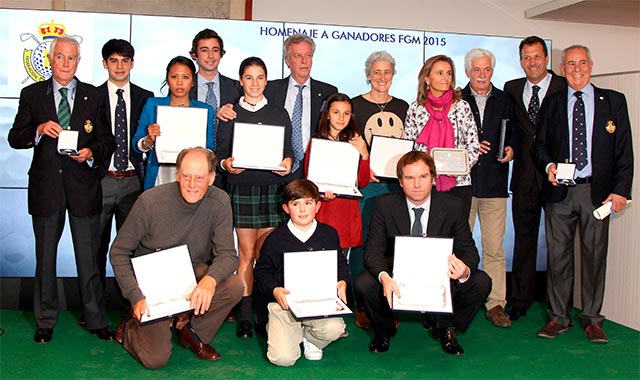 La Federación de Golf de Madrid reconoce los méritos de sus ganadores del 2015