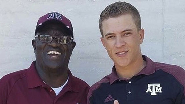 Cameron Champ y su abuelo