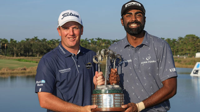 Sahith Theegala y Tom Hoge ganan el QBE Shootout