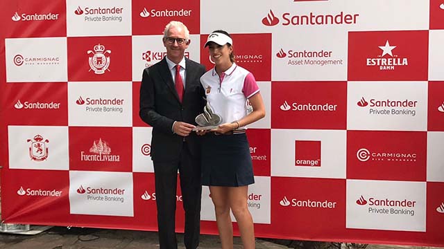 Silvia Bañón triunfa en la primera parada del Santander Golf Tour 2018
