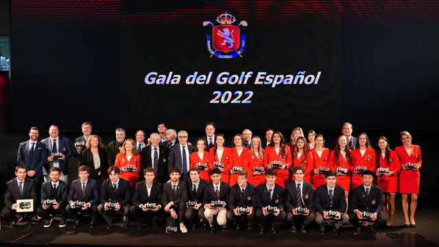 Máximo reconocimiento y homenaje hacia sus grandes protagonistas en la Gala del Golf Español 2022