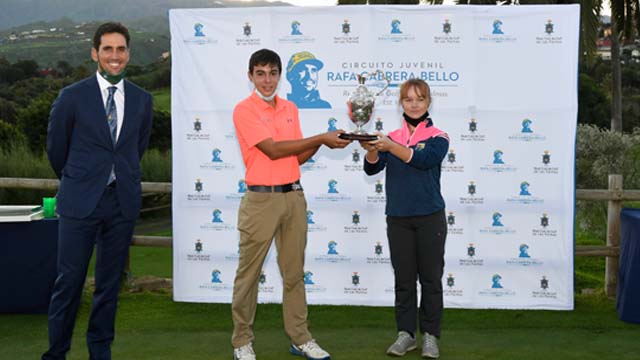 Keira González y David Vega, campeones del Circuito Juvenil Rafa Cabrera Bello