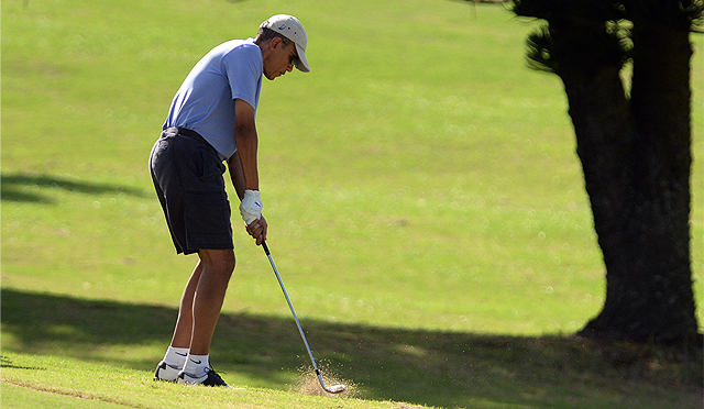 El mejor regalo de Navidad para Obama: jugar al golf
