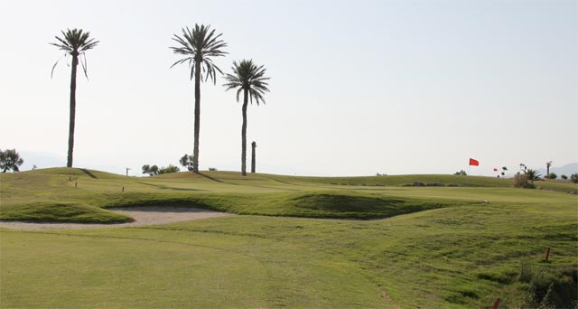 El viento fue protagonista en Alborán Golf