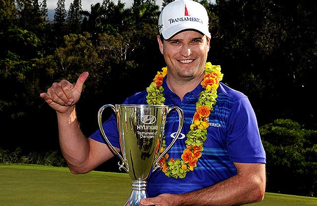 Zach Johnson se llevó el gato al agua en Hawaii