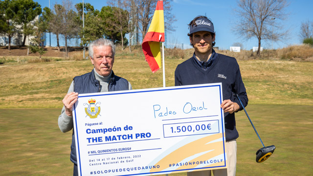 Pedro Oriol, ganador de THE MATCH PRO