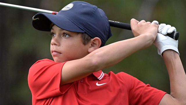 Jon Rahm impresionado por el talento de Charlie Woods