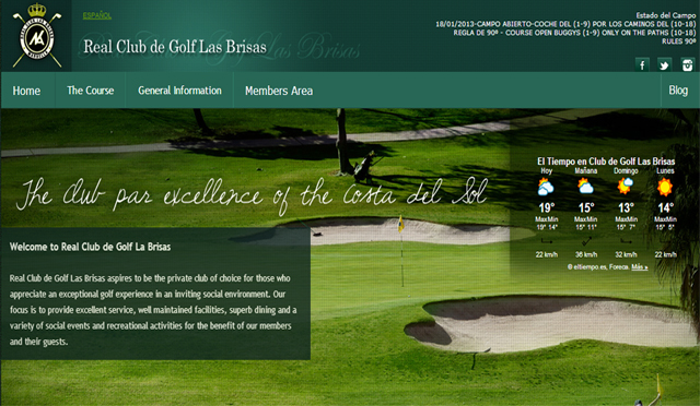 La web en inglés de La Brisas reestrena diseño on-line