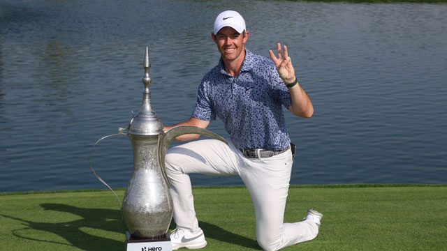 Rory McIlroy muestra poderío en Dubai