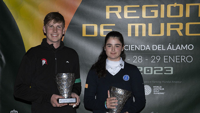 Martina Navarro y Patrick Keeling graban sus nombres en la Iª Copa Región de Murcia