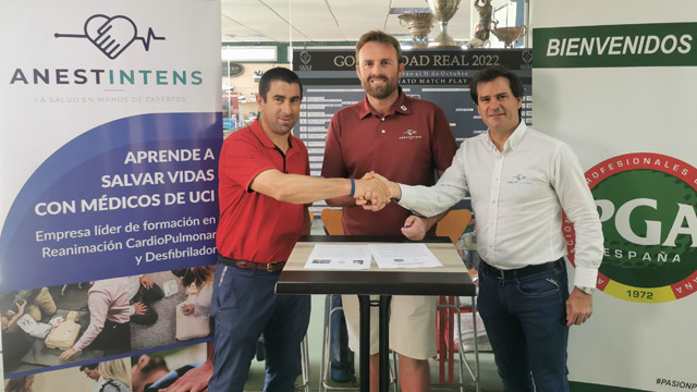PGA España y Anest Intens firman un acuerdo para hacer del golf en España un deporte cardioprotegido