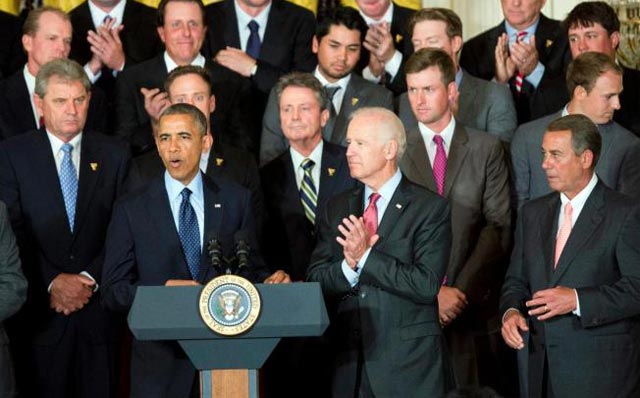 Obama rinde homenaje a los campeones de la President's Cup