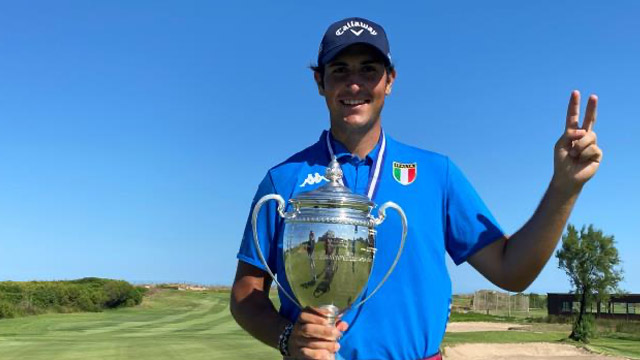 El italiano Filippo Celli, nuevo emperador de Europa Amateur de golf