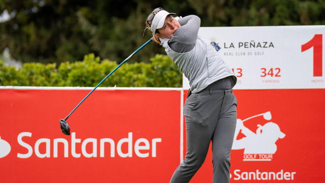 Una espectacular Camilla Hedberg lidera el Santander Golf Tour Zaragoza