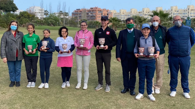 Konrad Bargenda y Esperanza Serrano, Campeones de Andalucía de Pitch and Putt