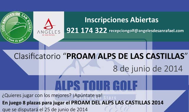 ASR Golf albergará el clasificatorio “Proam Alps de las Castillas”