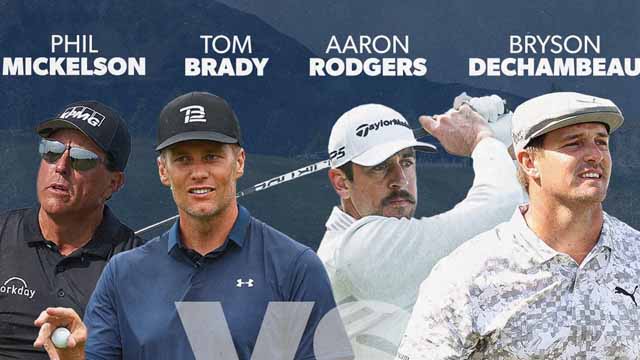 Mickelson - Brady vs DeChambeau - Rodgers un partido por todo lo alto