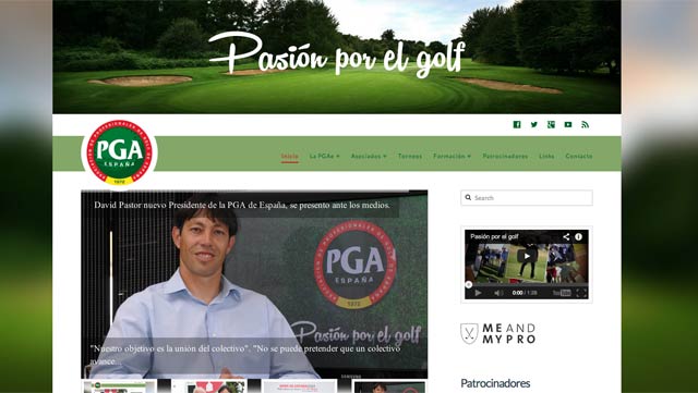 La PGA de España renueva web y redes sociales