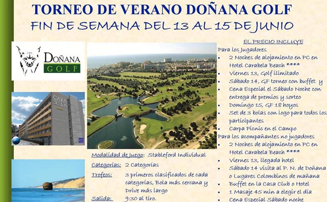 Doñana Golf te te invita a un gran torneo