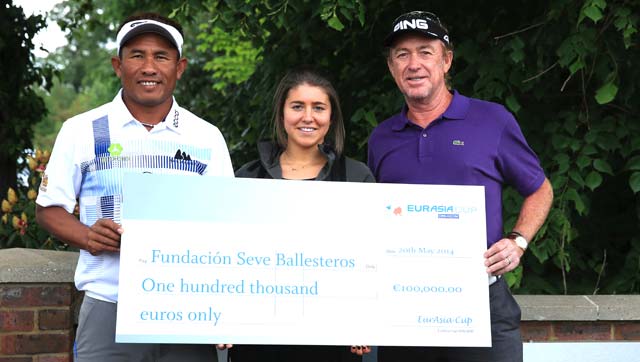 La Fundación Seve Ballesteros recibe una donación de la EurAsia Cup