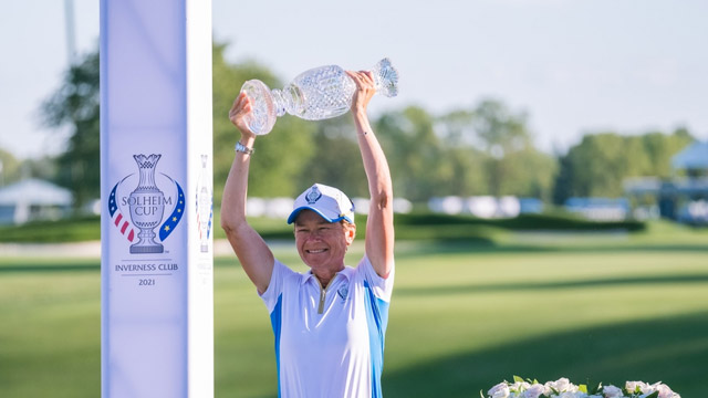 Catriona Matthew y Carlota Ciganda, referencias Solheim en Los Naranjos