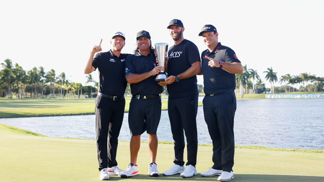 Los 4 Aces GC de Dustin Johnson triunfan en Miami