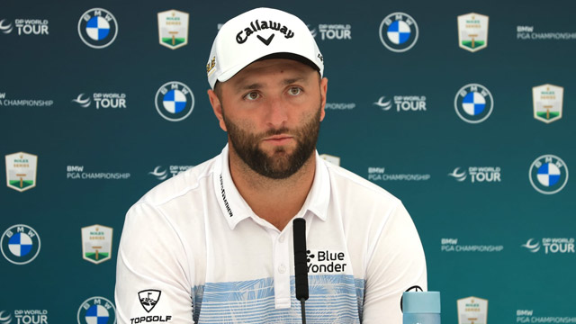 Jon Rahm encantado de volver a Wentworth, con palito incluido a los jugadores del LIV