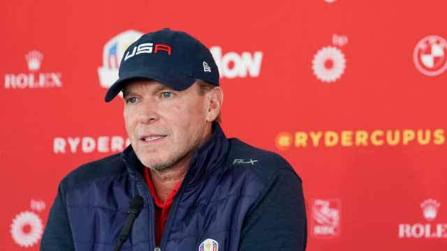 Steve Stricker pleno de optimismo, a una semana de la Ryder Cup