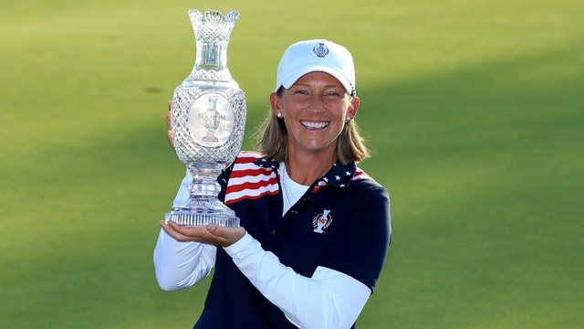 Angela Stanford, vicecapitana del equipo estadounidense de la Solheim Cup 2023