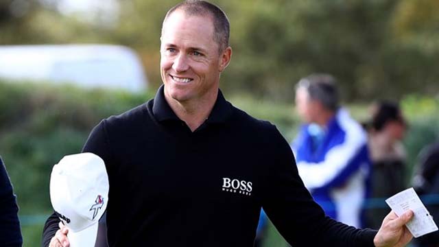 Alex Noren, líder y record en Carnoustie